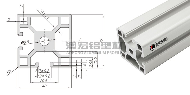 重型欧标铝型材4040